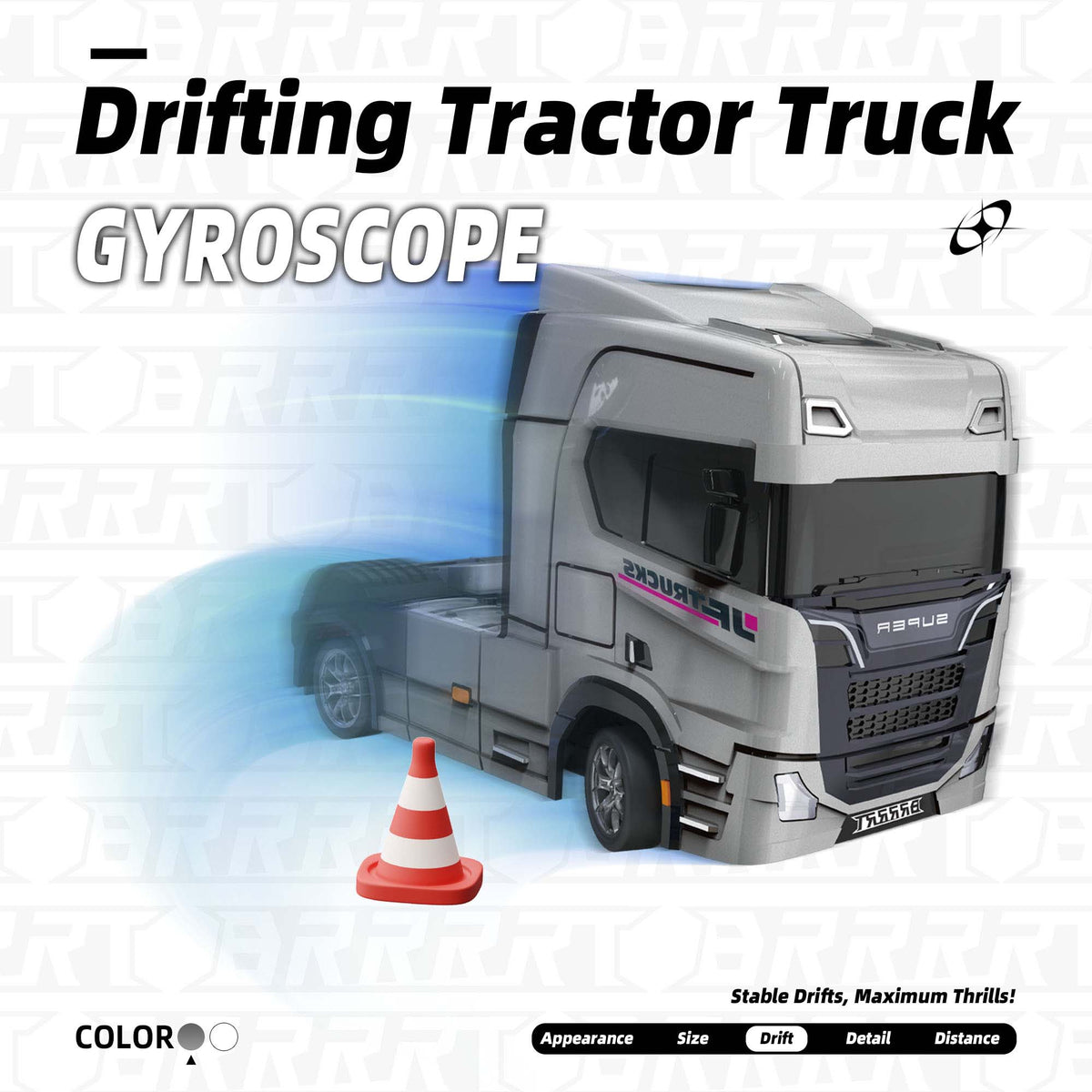1/43 Drift RC Tractor Truck Gyroscope - BRRRRT