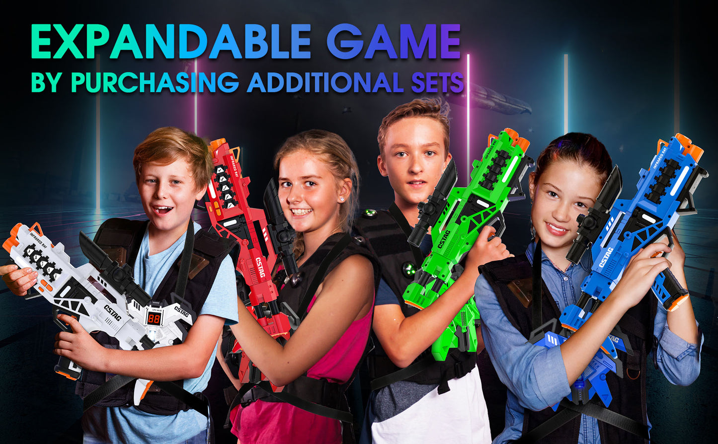 Hot Bee Indoor Laser Tag Toy 4 Sets