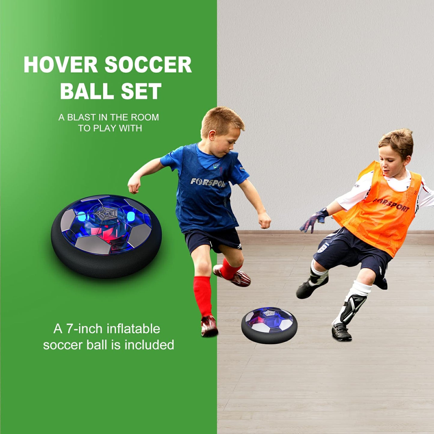 Hover Soccer Ball Rechargeable Air Soccer with LED Light