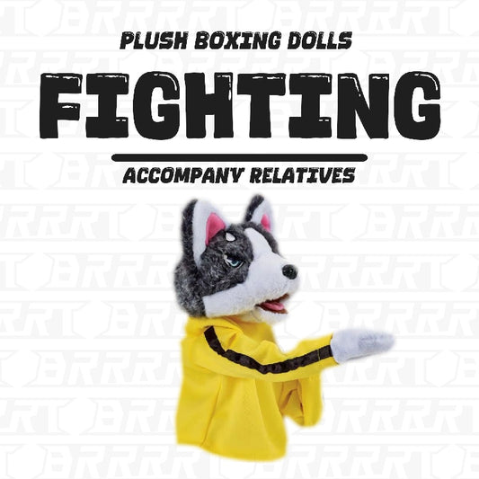 BRRRRT Kung Fu Husky Boxing Hand Puppet with Sounds and Action