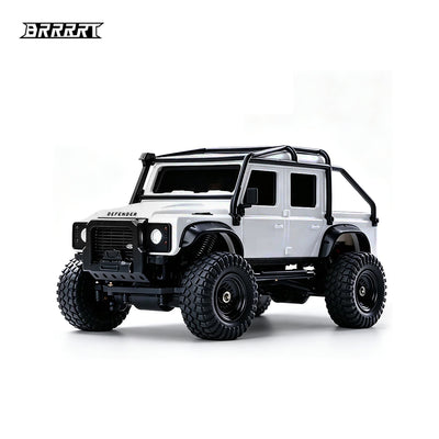 Licensed 1:43 Land Rover 110 Full-Proportional RC Crawler Car RTR white