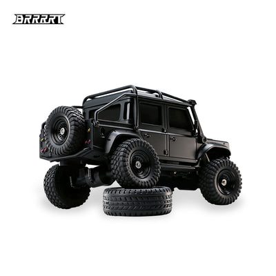 Licensed 1:43 Land Rover 110 Full-Proportional RC Crawler Car RTR black back