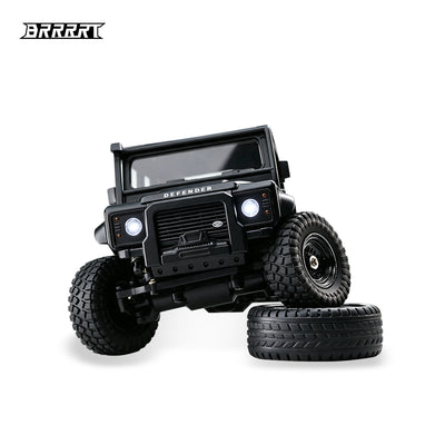 Licensed 1:43 Land Rover 110 Full-Proportional RC Crawler Car RTR black wheel