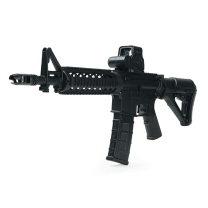 M4A1 Gel Blaster Front Muzzle View – Featuring the front muzzle and rail system for accessory attachment -BRRRRT