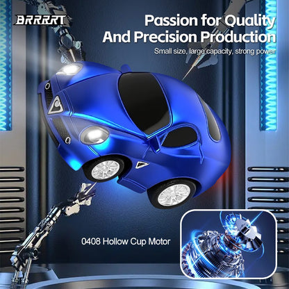 Mini 1/72 Racing RC Car with Gyro Control & LED Lights motor