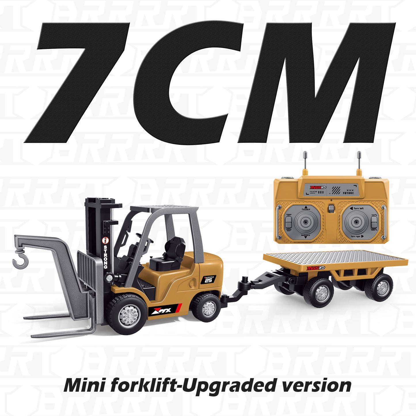 Mini Remote Control Forklift with Loading/Unloading Function, Compact Design for Desktop Play - BRRRRT