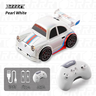 Mini RC Drift Car Smart Racing Toy White details-BRRRRT