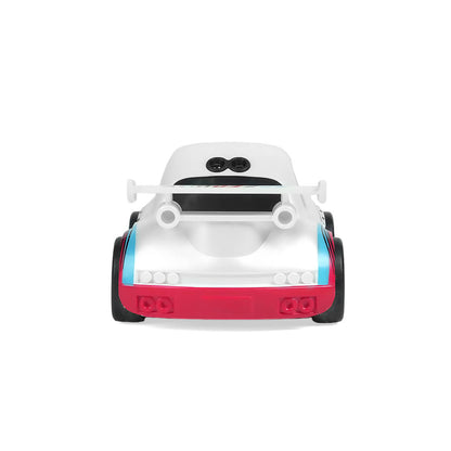 Mini RC Drift Car Smart Racing Toy  White View Back- BRRRRT