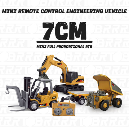 1/64 Mini RC Excavator & Dump Truck Toy Set
