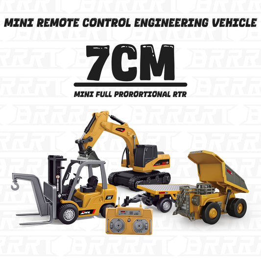 1/64 Mini RC Excavator & Dump Truck Toy Set