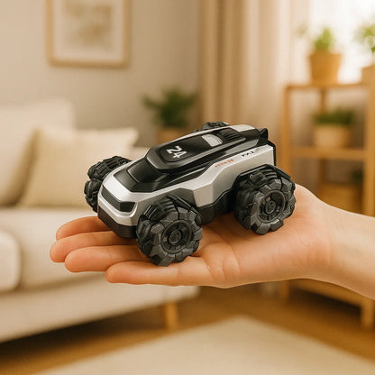 Mini Amphibious RC Car with Compact Design and All Terrain Wheels - BRRRRT