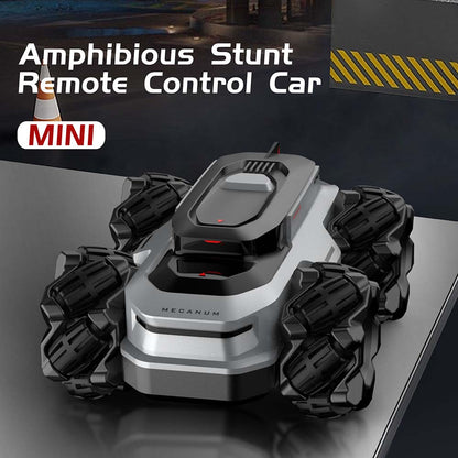 Mini Amphibious RC Car with Stunt Design and All Terrain Wheels - BRRRRT