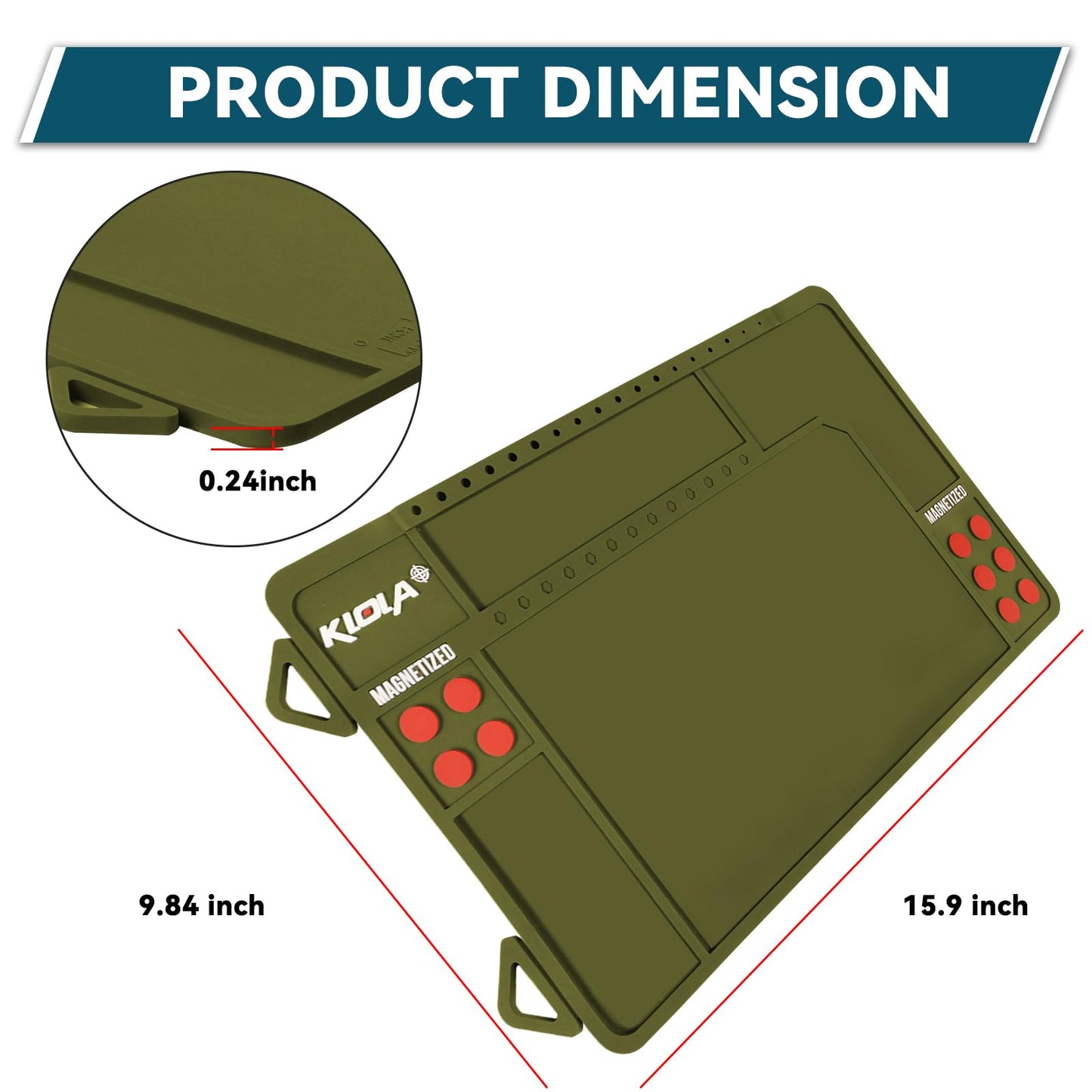 Pistol Gun Cleaning Mat - BRRRRT