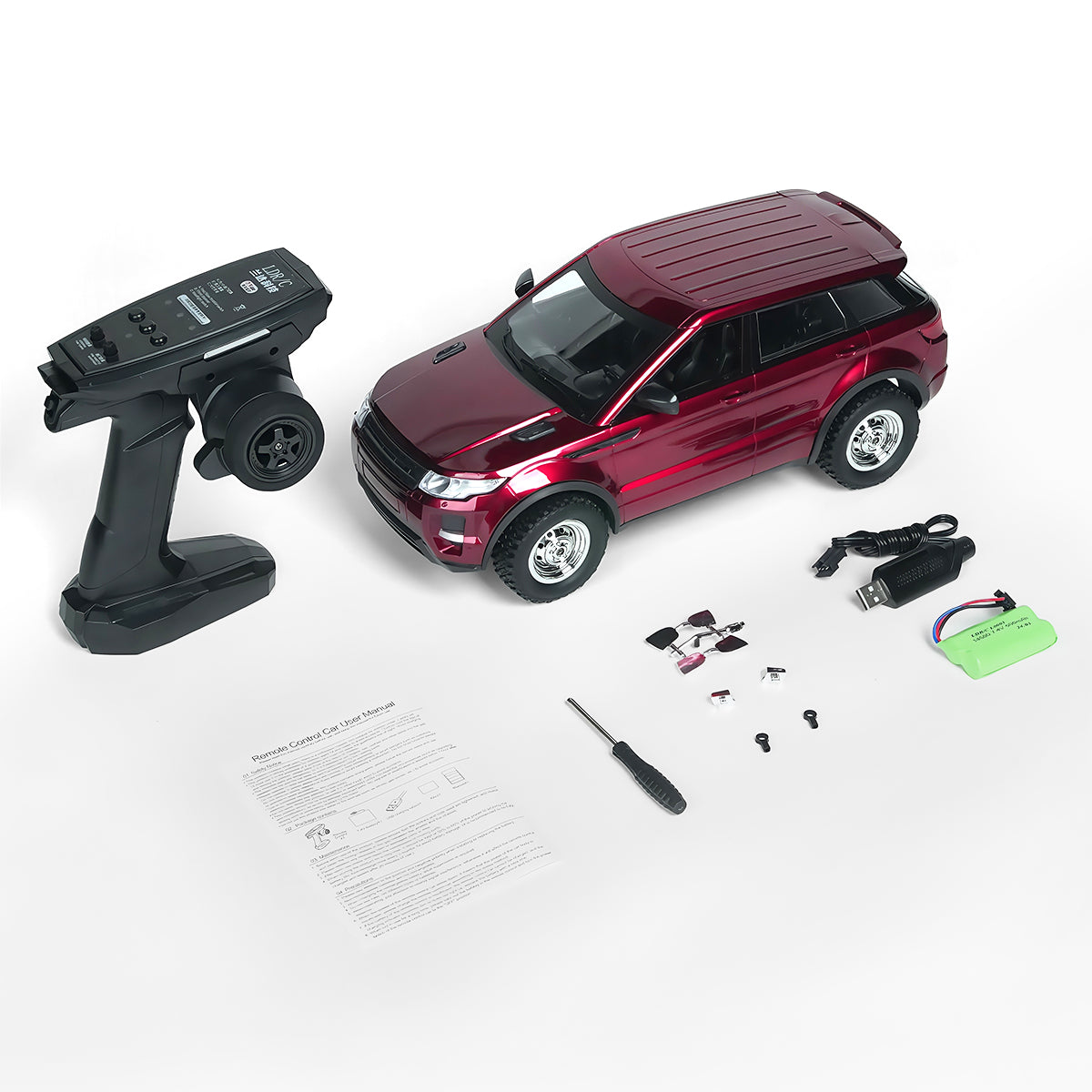 RC Rock Crawler 1/14 Scale 4WD Off-Road Car Box Contents - BRRRRT