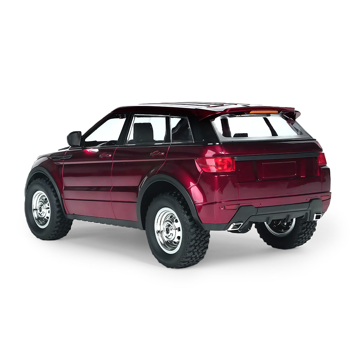 RC Rock Crawler 1/14 Scale 4WD Off-Road Car Rear Side View - BRRRRT