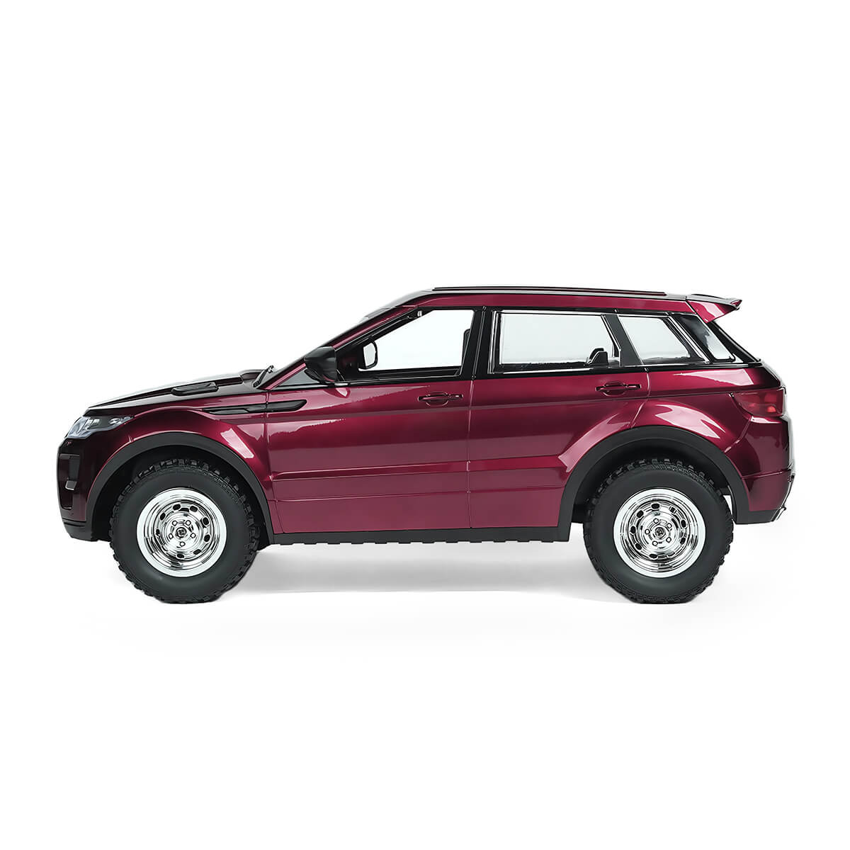 RC Rock Crawler 1/14 Scale 4WD Off-Road Car Rear Side View - BRRRRT