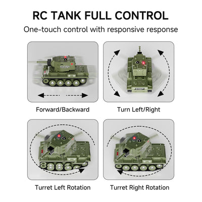 1/64 Mini RC Battle Tank