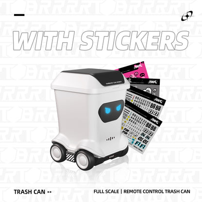 BRRRRT Mini RC Trash Can with Lights and Sounds