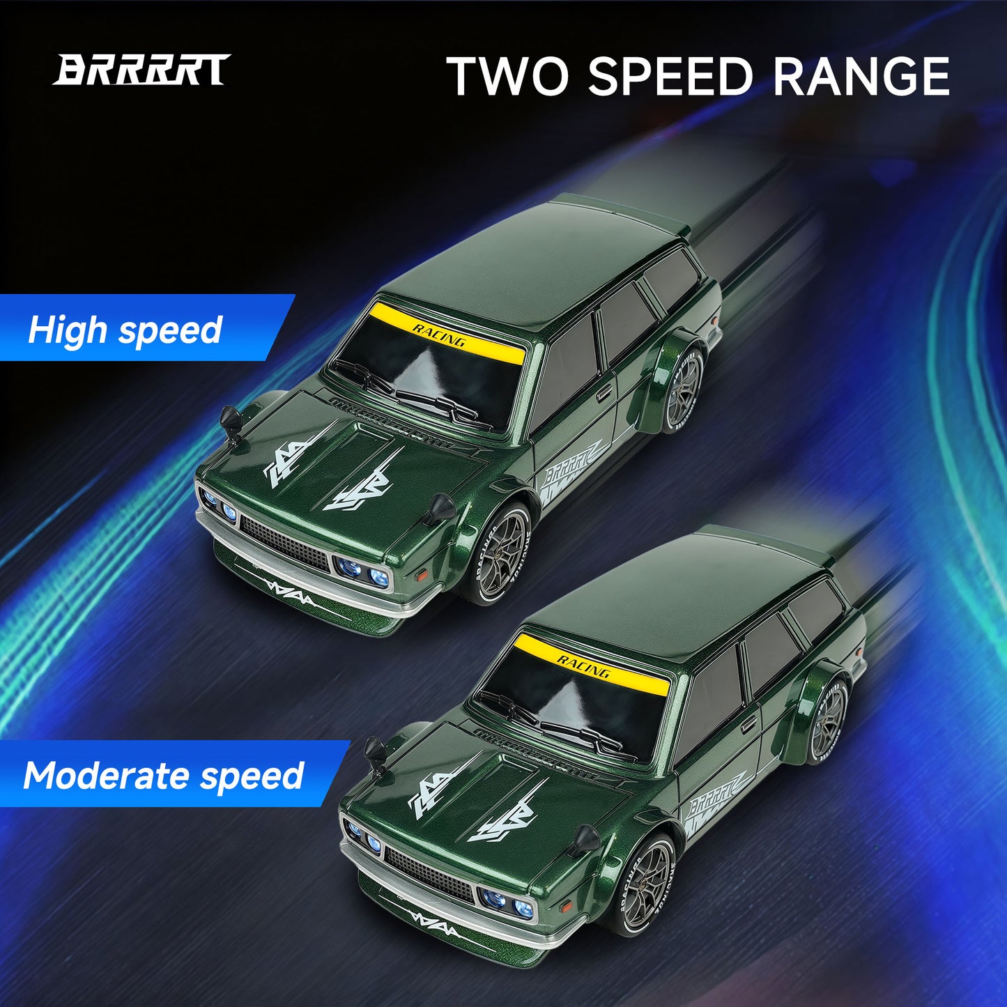 BRRRRT 1/24 Scale 4WD RC Drift Car