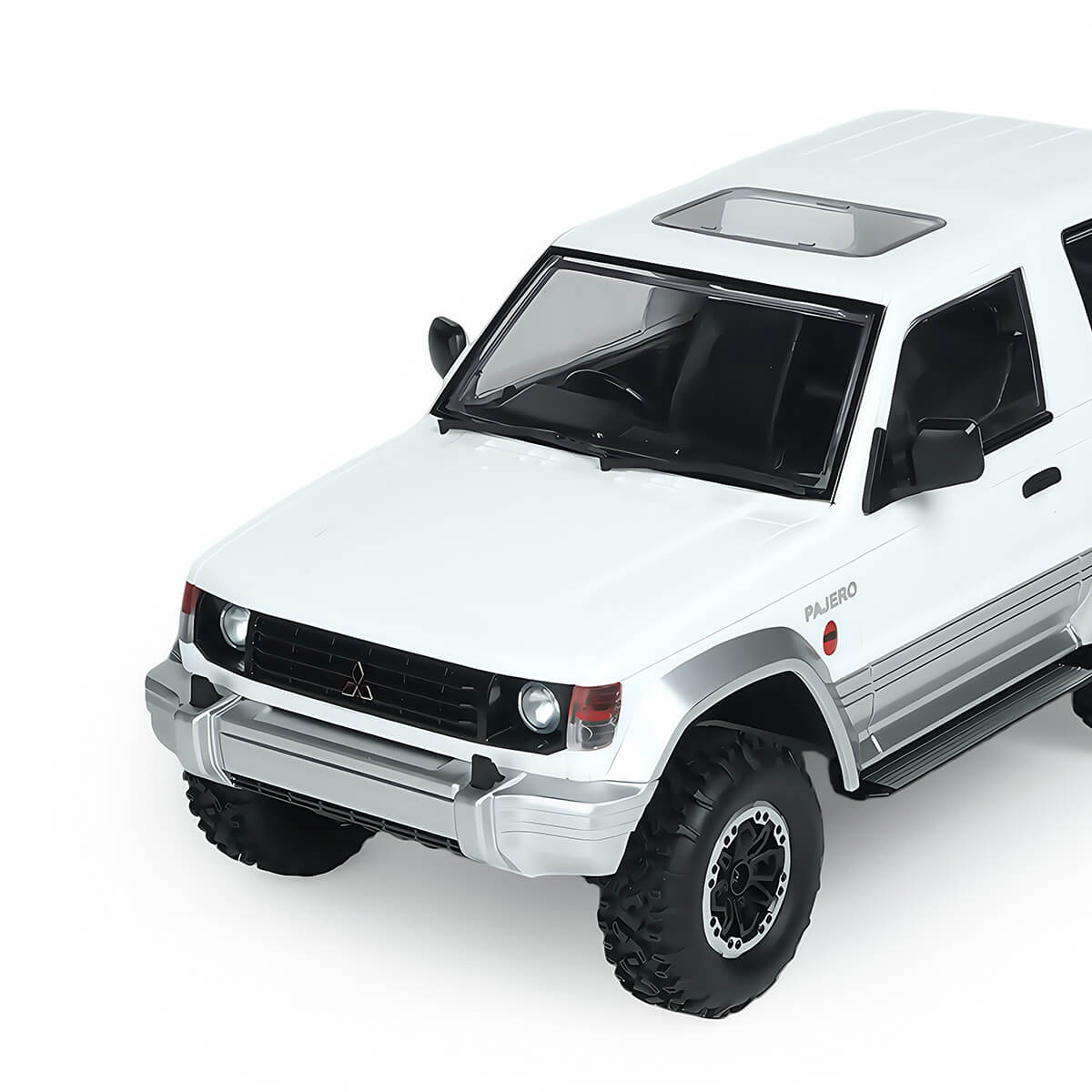 RC Car 4X4 Rock Crawler - Front Detail View with Lights and Grill - BRRRRT