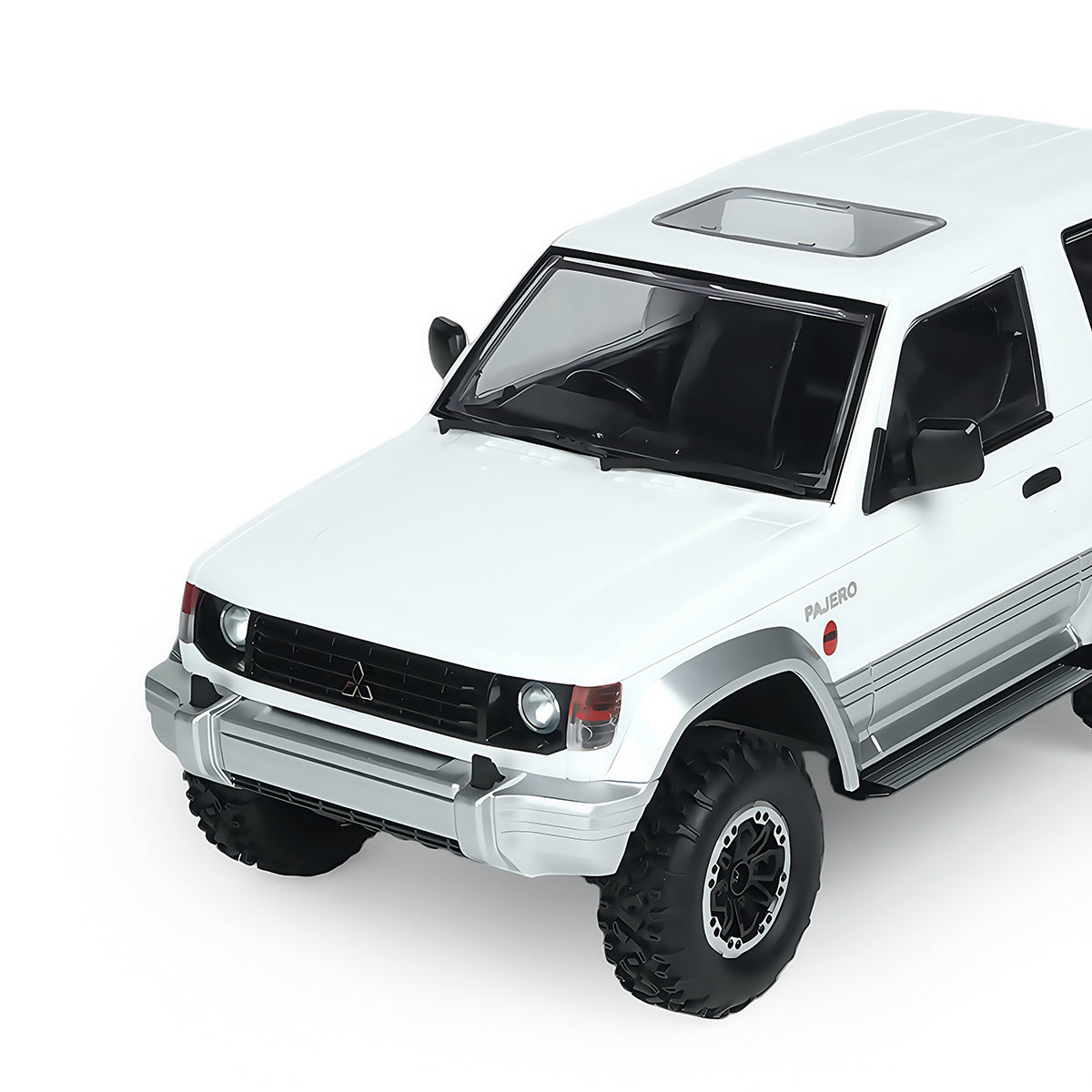 RC Car 4X4 Rock Crawler - Front Detail View with Lights and Grill - BRRRRT