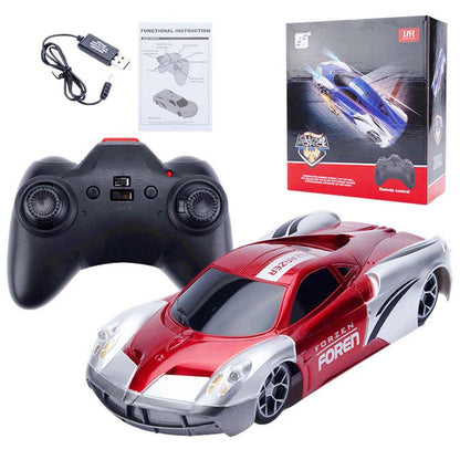 Red Wall Climbing Car
