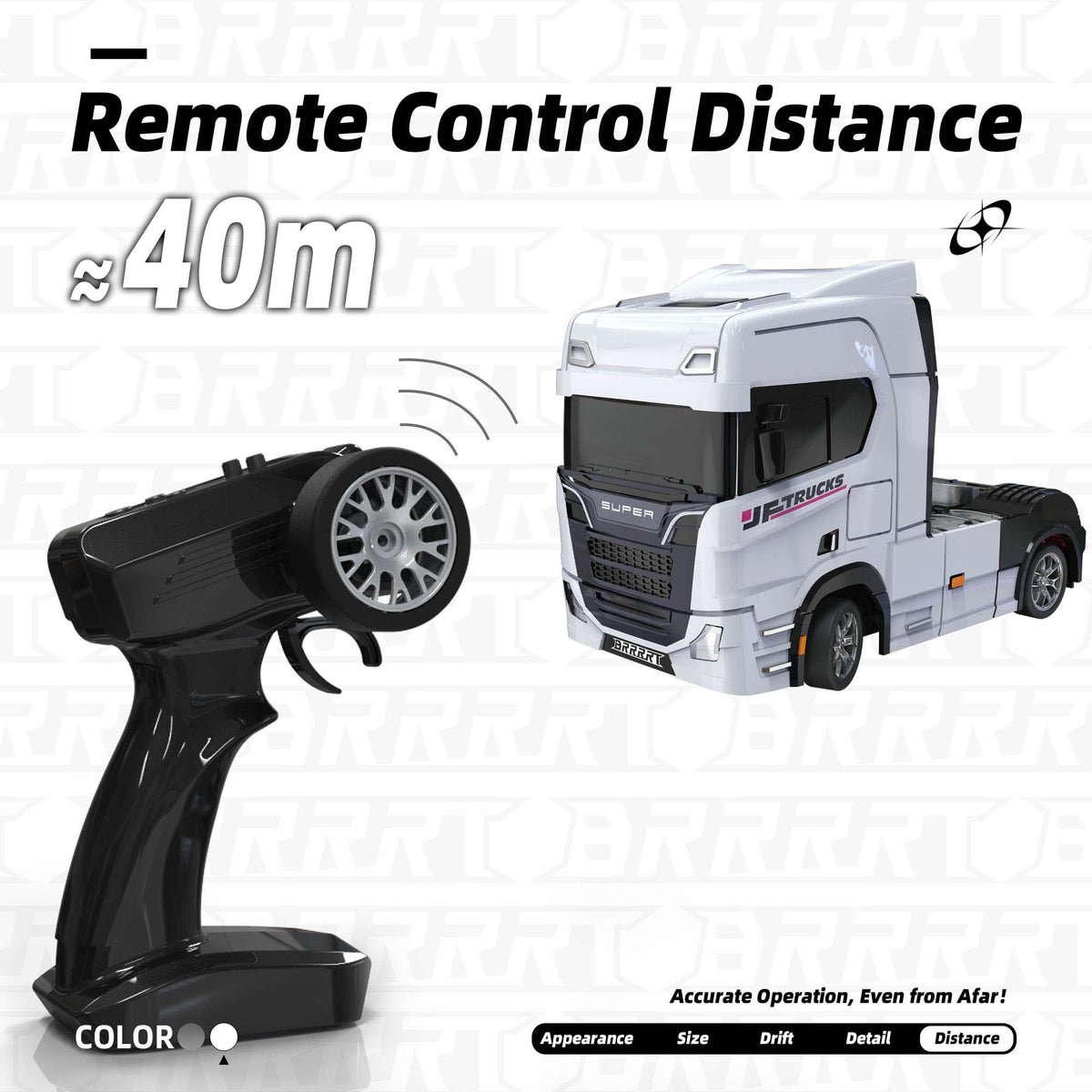 1/43 Drift RC Tractor Truck Demonstration - BRRRRT