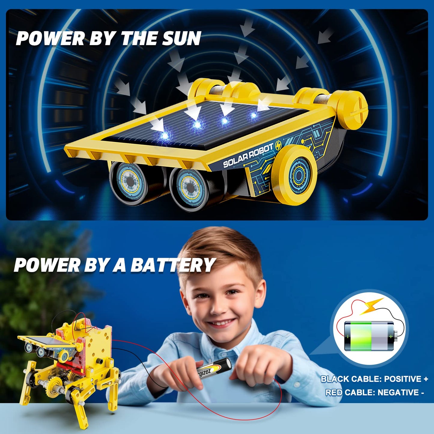 Hot Bee STEM Solar Robot Toys