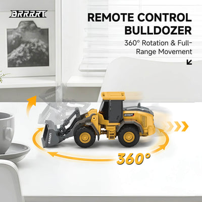 alt
BRRRRT RC Mini-Bulldozer mit 8 Kanälen und voller Proportionalsteuerung, mit 360-Grad-Rotation und Bewegung in alle Richtungen