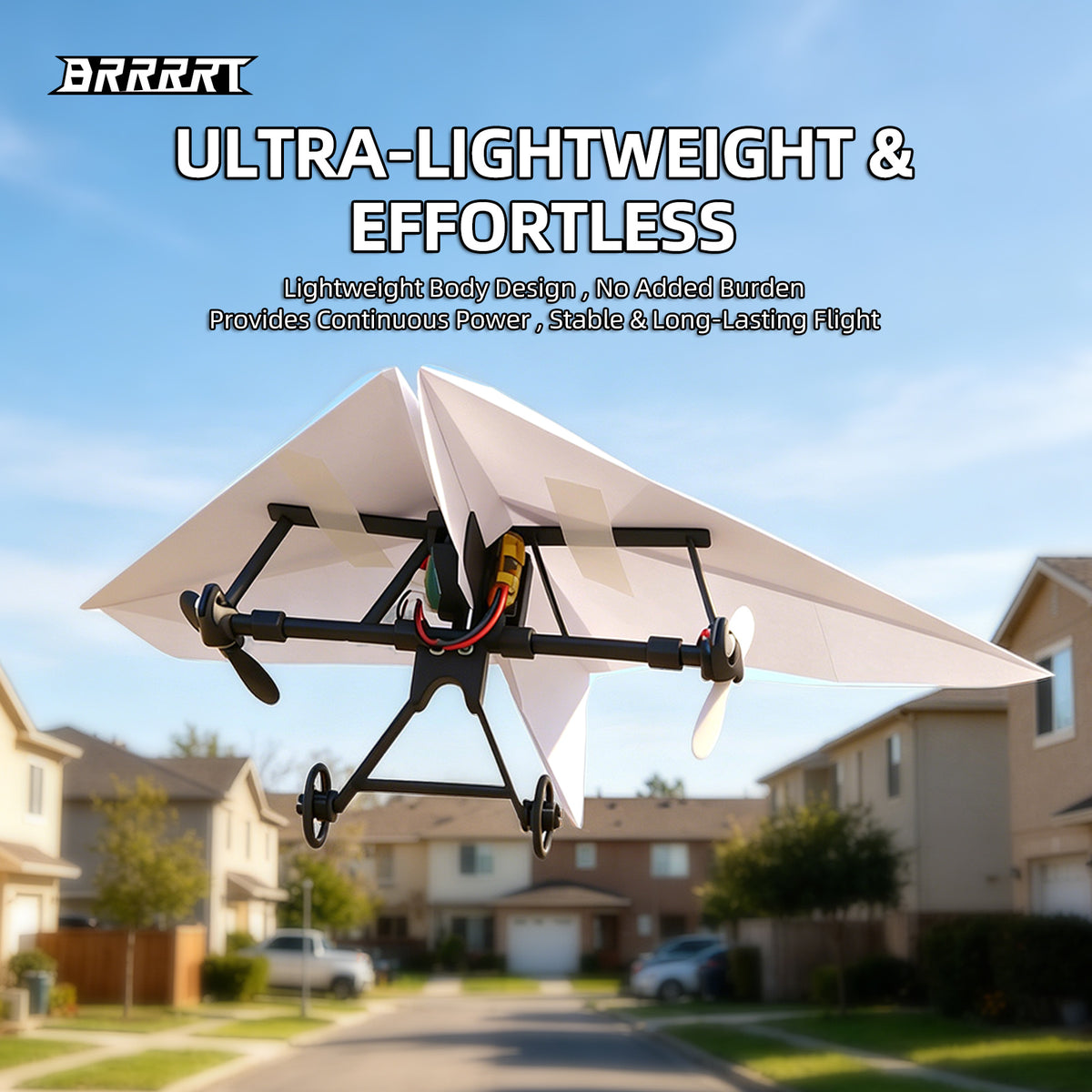BRRRRT Remote Control Paper Airplane details