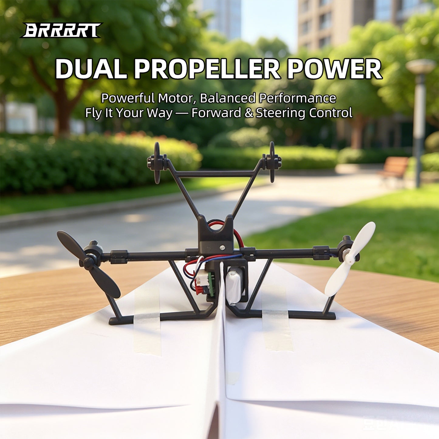 BRRRRT Remote Control Paper Airplane