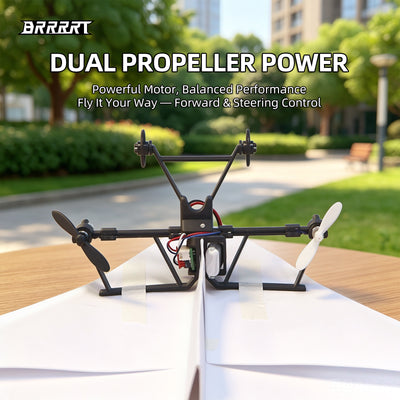 BRRRRT Remote Control Paper Airplane powerful motor