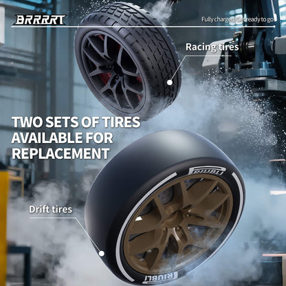 Customizable Mini RC Drift Car with Magnetic Accessories