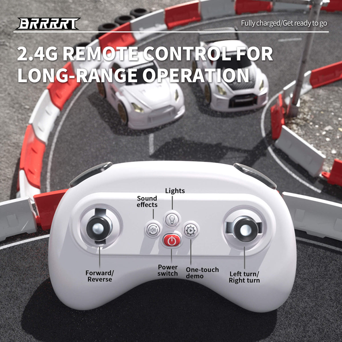 Customizable Mini RC Drift Car with Magnetic Accessories control