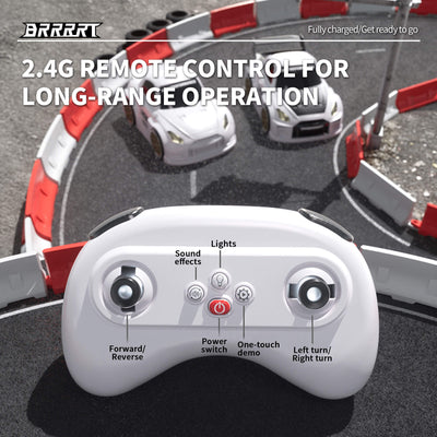 Customizable Mini RC Drift Car with Magnetic Accessories control