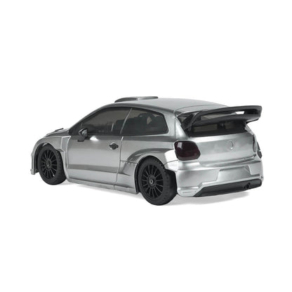 LD2801 1/28 RC Drifter 4WD System Silver Scale Model Side Profile -BRRRRT