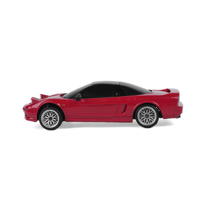 LDRC 1803 Red Retro RC Drift Car On White Background Featuring ESP Gyro Stabilization -BRRRRT