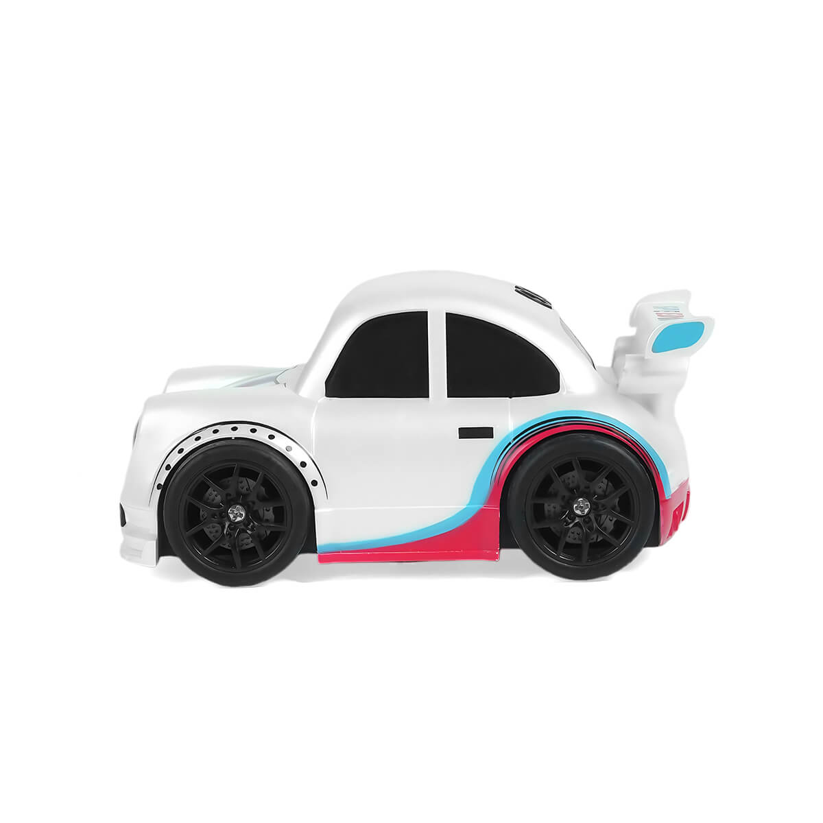 White mini RC drift car-BRRRRT