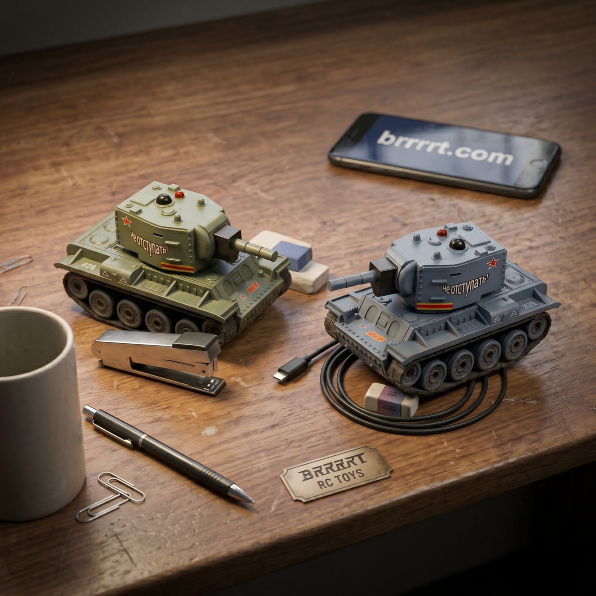 1/64 Mini RC Battle Tank