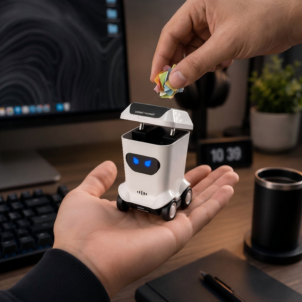 BRRRRT Mini RC Trash Can Toy exhibit