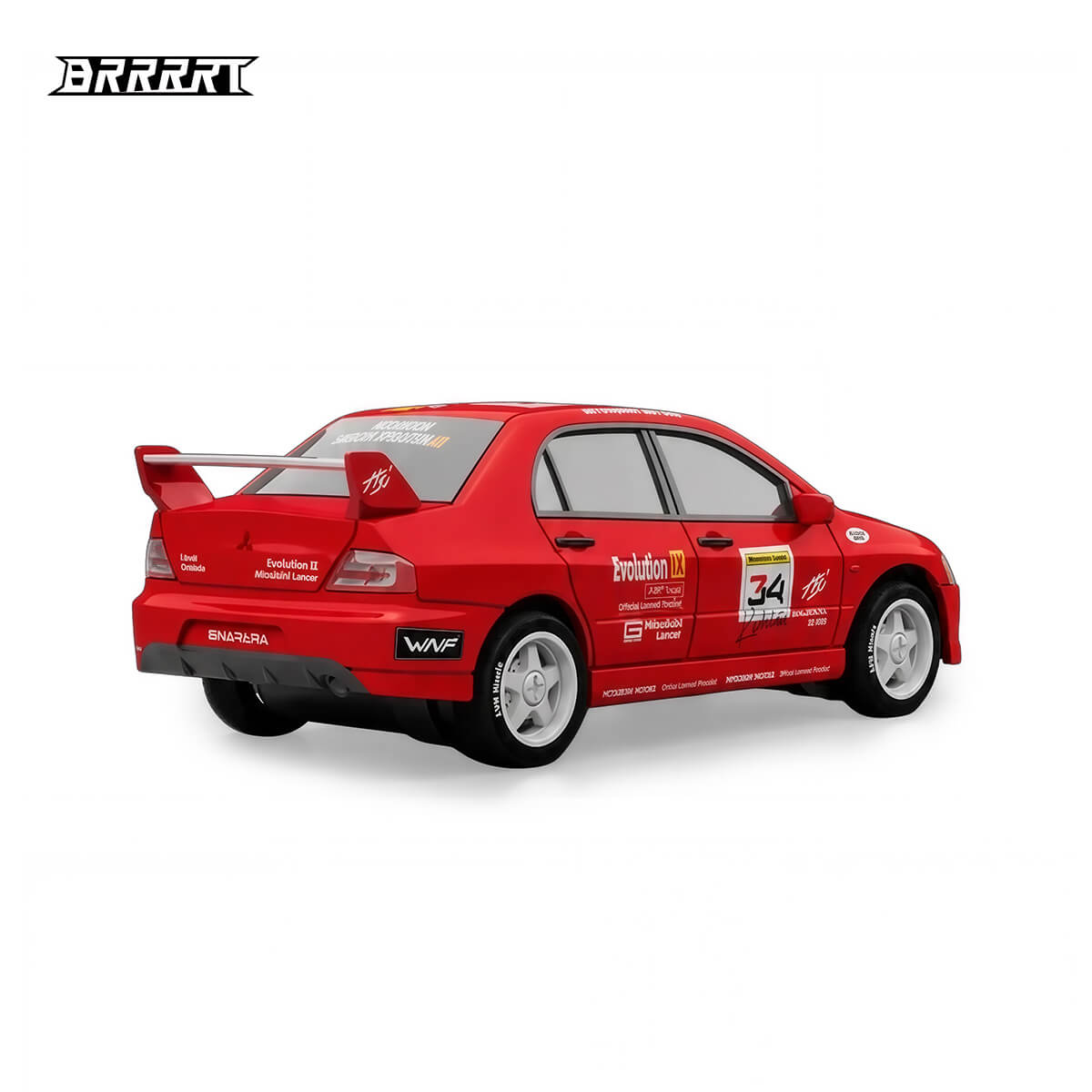Licensed 1:64 Mitsubishi Lancer Evolution IX WRC RC Drift Car