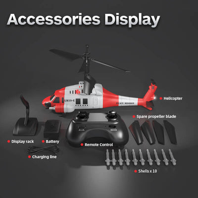 Multi-Function Remote-Controlled Helicopter Accessories Display