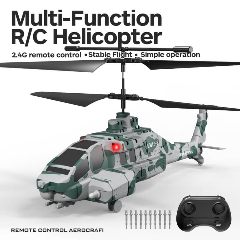 Multi-Function Remote-Controlled Helicopter with Gyroscope and LED