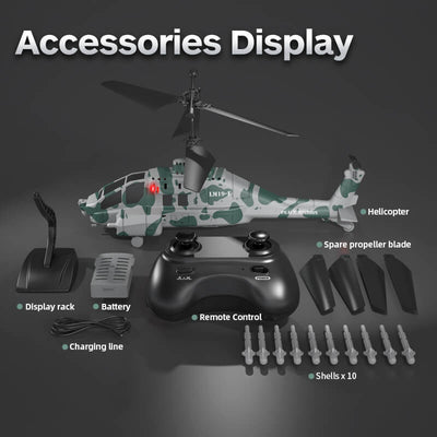 Multi-Function Remote-Controlled Helicopter Accessories Display
