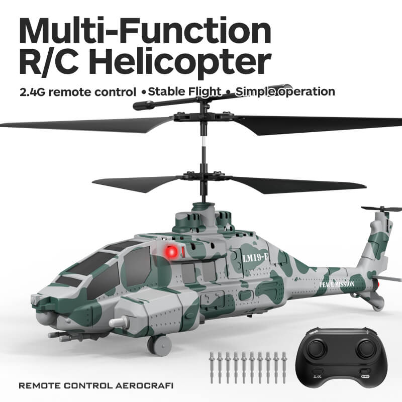 Multi-Function Remote-Controlled Helicopter with Gyroscope and LED