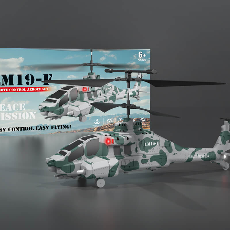 Multi-Function Remote-Controlled Helicopter with Gyroscope and LED