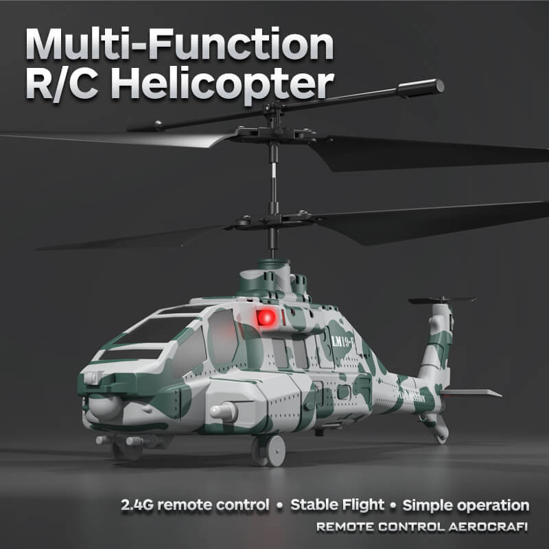 Multi-Function Remote-Controlled Helicopter with Gyroscope and LED