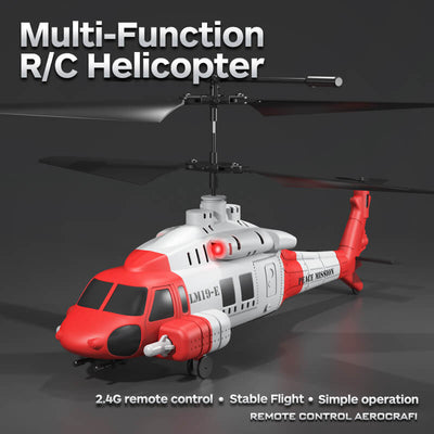 Multi-Function Remote-Controlled Helicopter red details