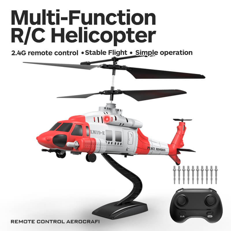 Multi-Function Remote-Controlled Helicopter with Gyroscope and LED