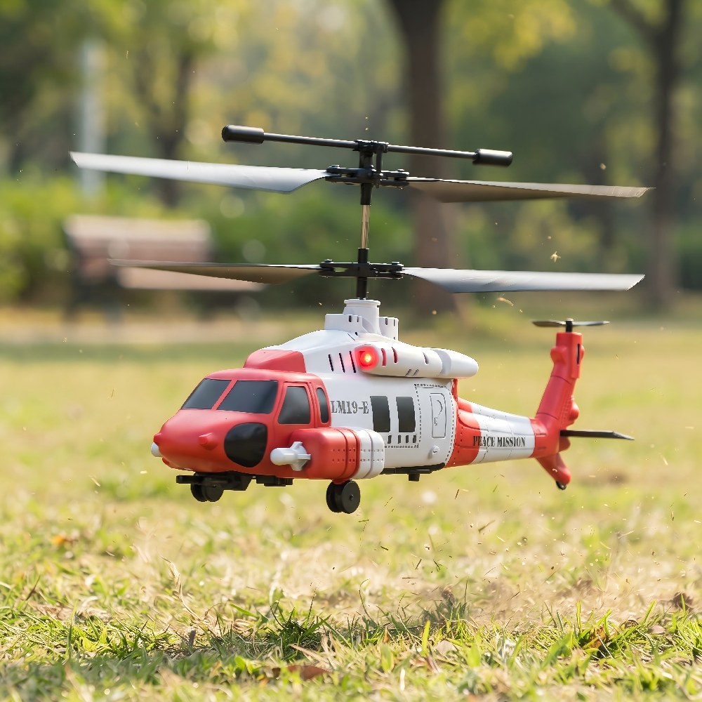 Multi-Function Remote-Controlled Helicopter red
